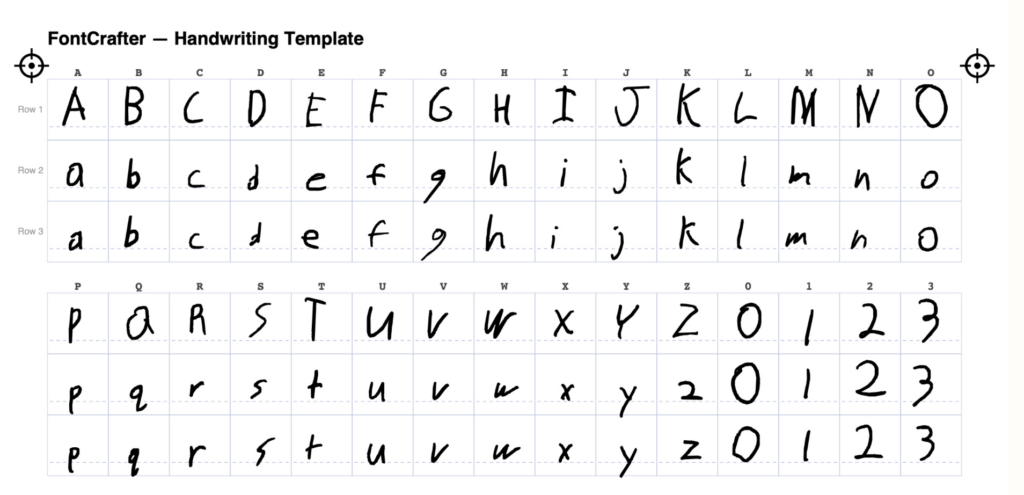 Turn your handwriting into a font for Android, Windows, or MacOS